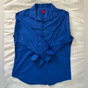 Royal Blue Alfani Button Up Dress Shirt
